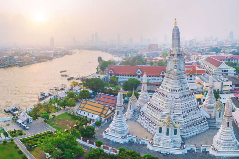 Wat Arun à Bangkok, la capitale de la Thaïlande